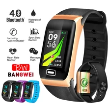 BANGWEI Smart Watch Men IP67 Waterproof Sport Watch Smart Fitness Tracker Blood Pressure Heart Rate Monitoring Pedometer Watch