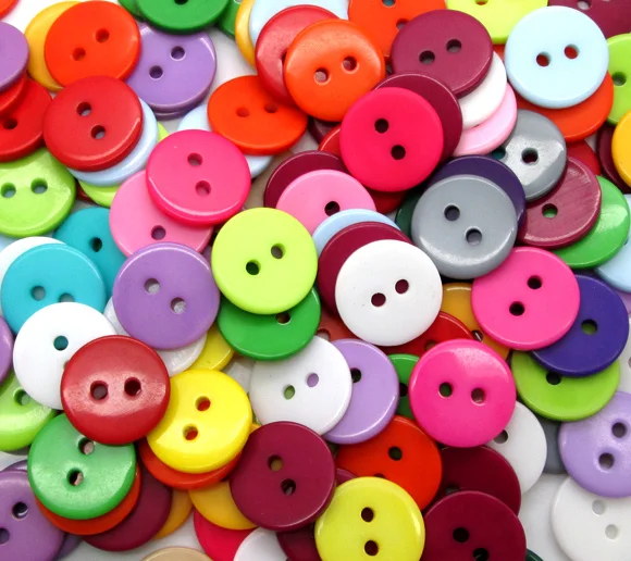 

200Pcs Mixed Round Resin Sewing Buttons For Cloth Flatback Cabochon Scrapbooking Crafts Knopf Bouton Decor Diy Accessories