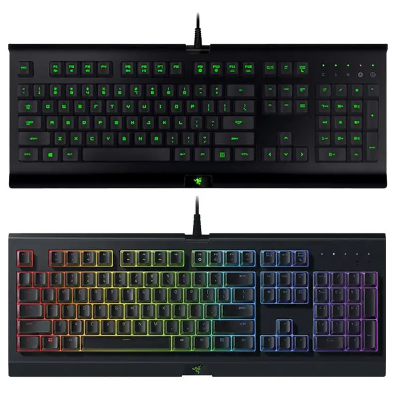 Goedkoop Razer Cynosa 104 Keys Wired Usb Gaming Keyboard Voor Computer W Backlight Membraan Toetsenbord Voor Lol Pubg Games
