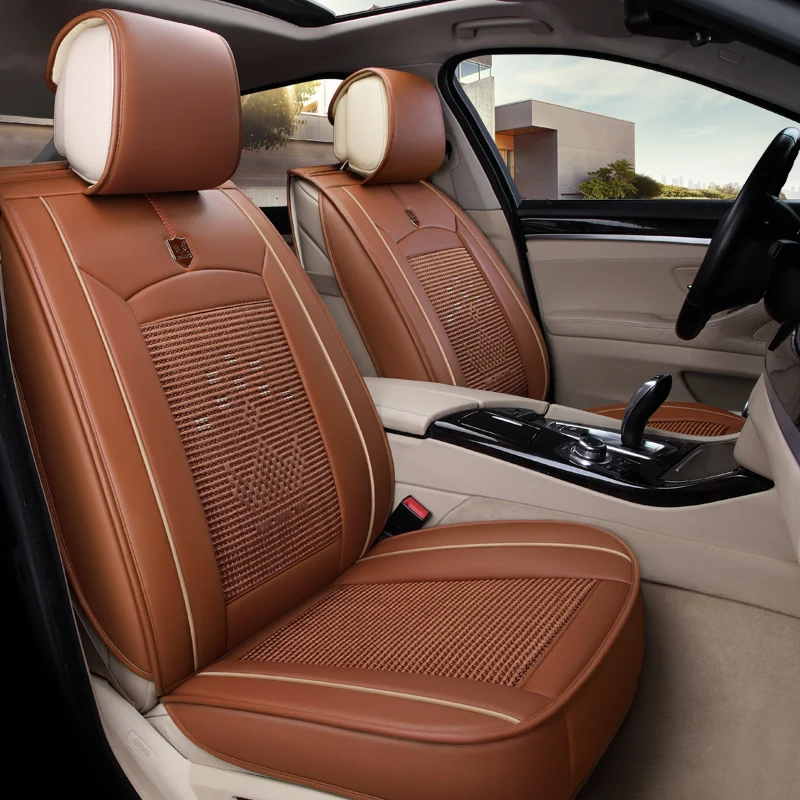 New arrival Microfiber leather ice silk car seat cushion universal fit