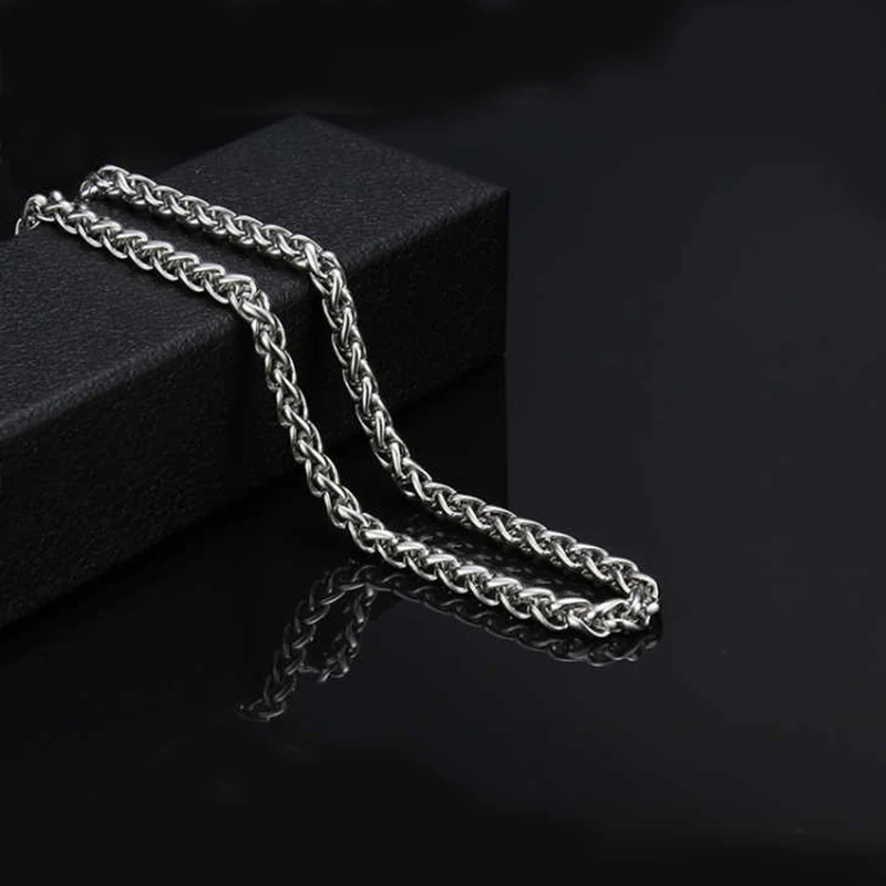 

wholesale stainless steel men necklace gifts mens male chain couple link female punk hip hop chocker chains necklaces jewerly