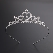 Bandeau Avec couronne et Strass pour petite fille | Bandeau princesse célébrité, bâtonnets de cheveux, Avec Strass