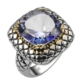 

Exquisite Crystal Zircon 925 Sterling Silver Good Quality Ring Hot Gift For Men Size 6 7 8 9 10 F1562