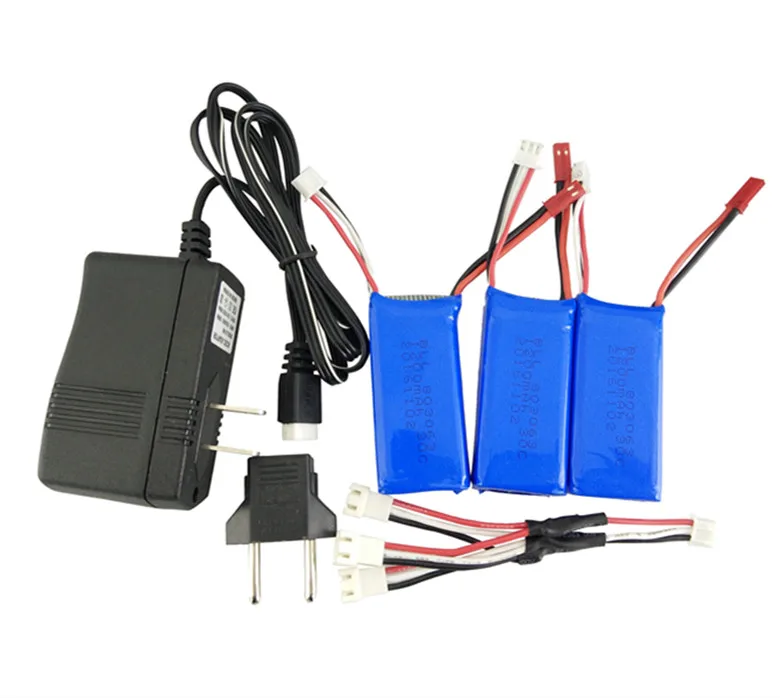 

Yi Zhan Tarantula X6 3PCS 7.4V 1200mAh Battery and Charger H16 MJX X101 WLtoys V666 battery Four Axis Aircraft Parts