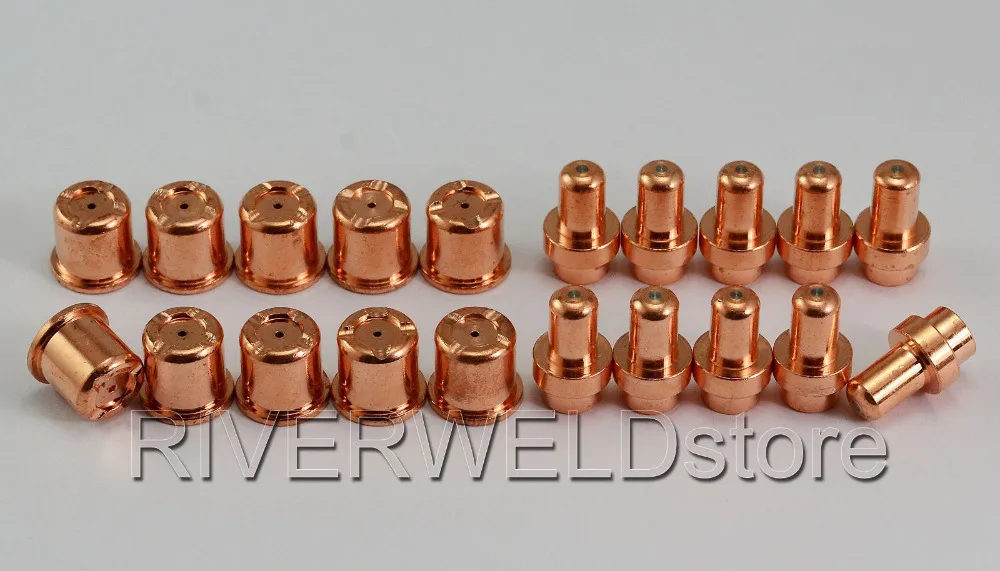 10Pcs C1521 (Pr0016) Al Plasma Elettrodi + 10Pcs C1304 (Pd0088-10) Consigli/Ugelli 1.0 Cebora Cp-50 Cb50