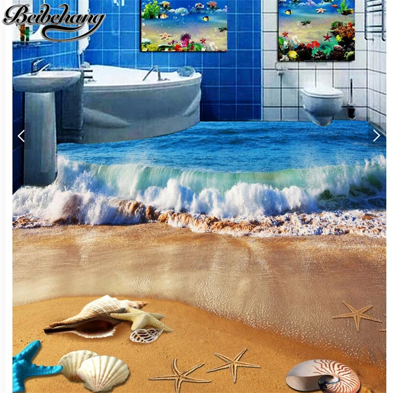 beibehang Custom large wallpapers 3d self adhesive waterproof sand