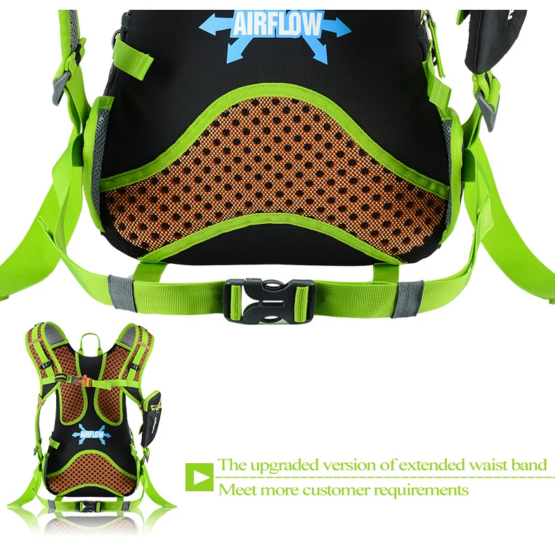 Cheap Anmeilu 18L Cycling Hydration Backpack Waterproof Nylon Bicycle Bag With Rain Cover Bike Water Bag Climbing Hiking Shoulder Pack 39