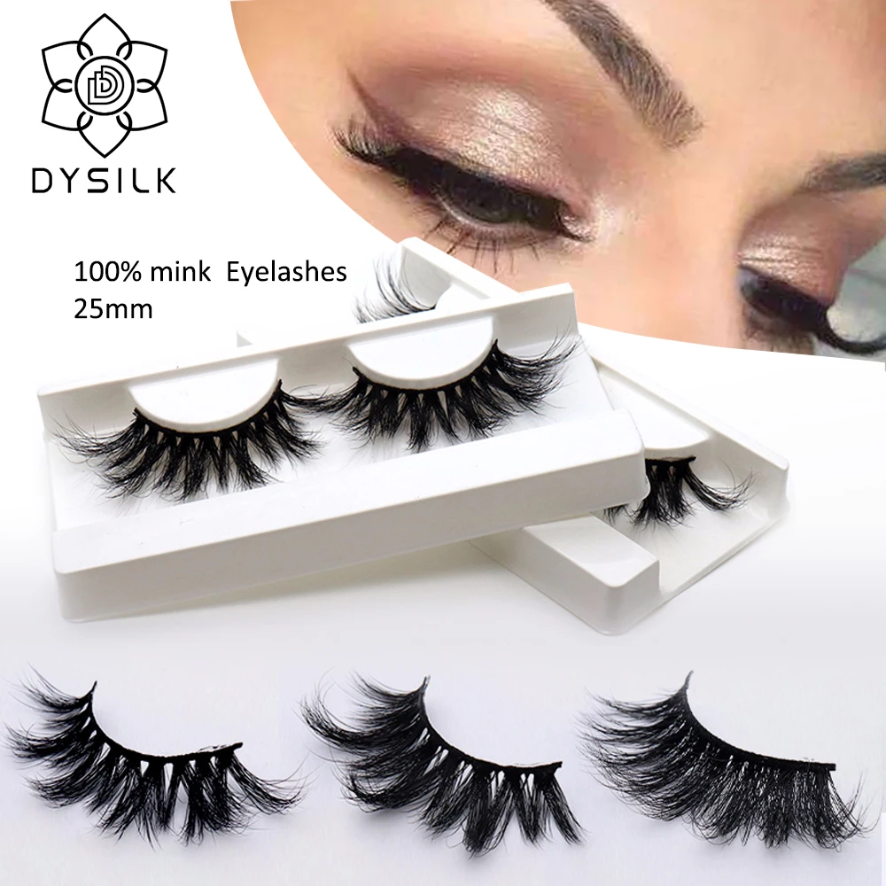 DYSILK 25 мм 5D искусственные норковые ресницы накладные &quotкрест-накрест&quot