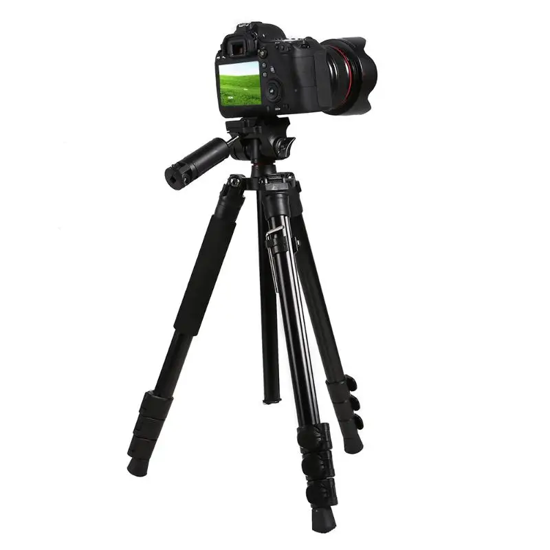 

ALLOET BT-158 Professional Portable Travel Aluminium Video Camera Tripod Monopod Stand w/ Carry Bag for Canon Dslr Camera