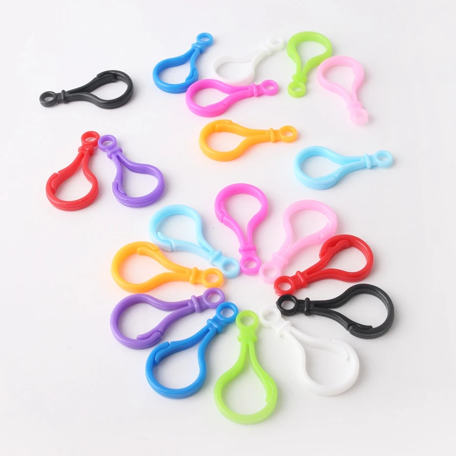 

Bite Bites Plastic buckle 20pcs Nipple Clip Colorful Omnipotent Buckle Baby Pacifier Clip Accessories Baby Teether