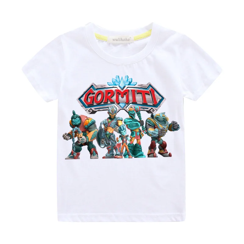 Игровые Майки с героями мультфильмов; костюм для мальчиков и девочек; летние футболки с короткими рукавами; детская одежда; футболки с короткими рукавами; топы; ZA005 - Цвет: White T-shirts