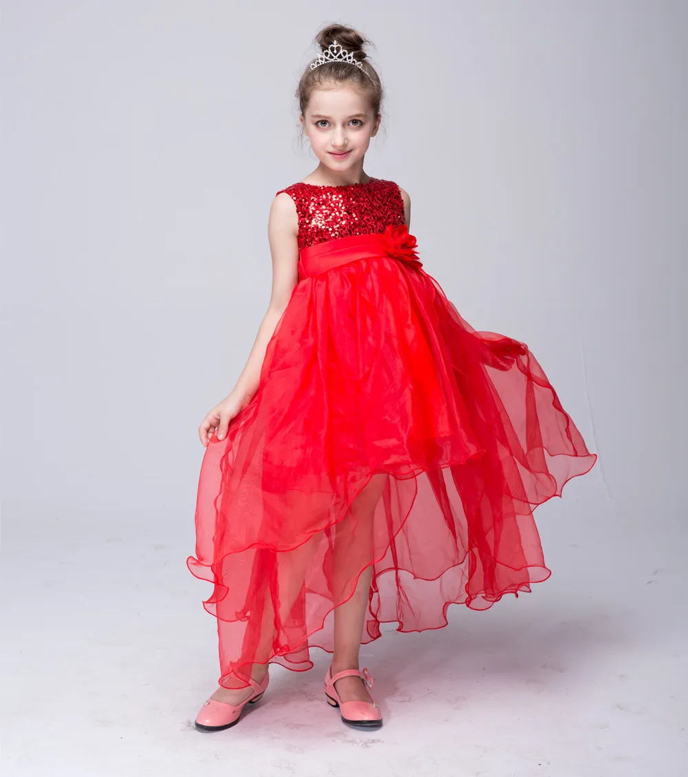 Flower princess toddler girls dresses summer party girl dress kids