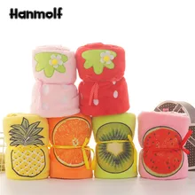 Фланелевое Одеяло в рулоне фруктов клубника арбуз оранжевый киви ананас малыш детский сад уход коврик для душа аксессуар