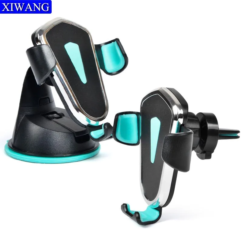 

Universal Adjustable cellular Car Phone Support Metal Gravity Air Vent Mount Suction cup mobile Holder Stand Bracket smartphones