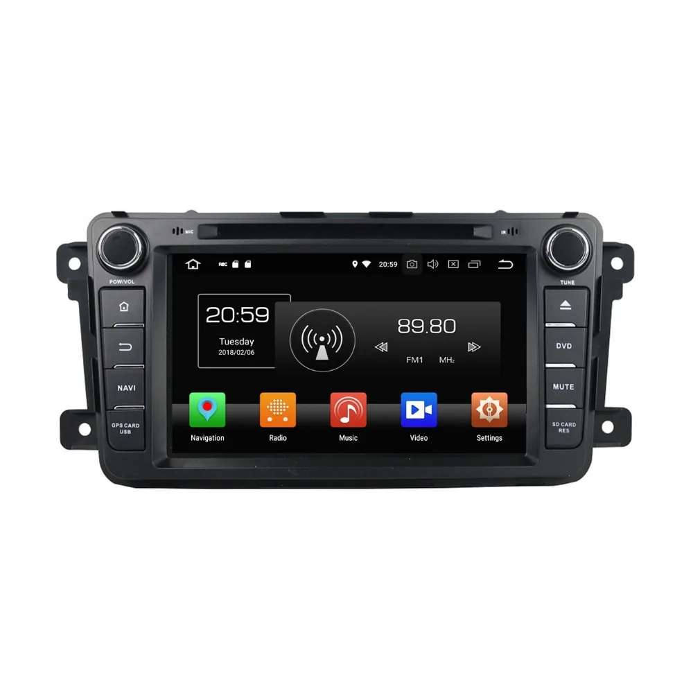 Автомагнитола с IPS экраном 4 Гб ОЗУ 8 дюймов Android 0 GPS DVD мультимедиа головное