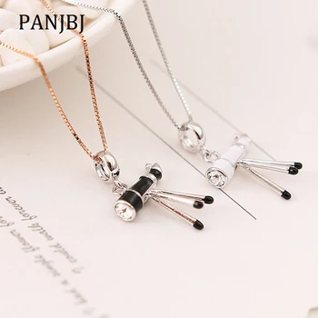 

New Authentic 100% 925 Sterling Silver Beads Charm Black White Telescope Charms Fit Pandora Bracelets Diy Women Jewelry