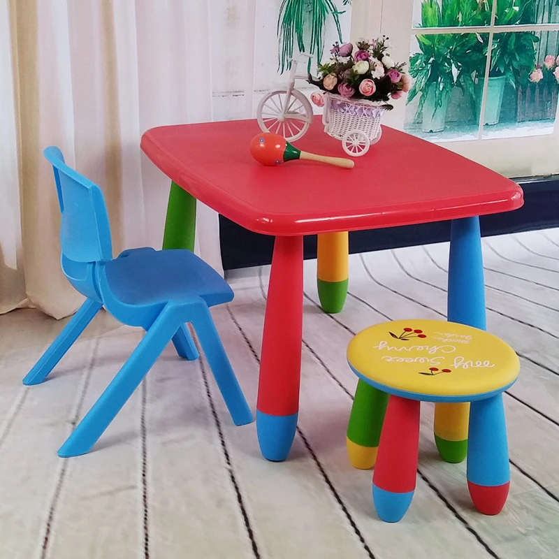 Rectangular Table Children's Table And Chair Set Kindergarten Table