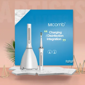 

Sonic Electric Toothbrush adult Smart Timer wireless charge Rechargeable tooth brush IPX7 Waterproof with 2pcs Replacement heads