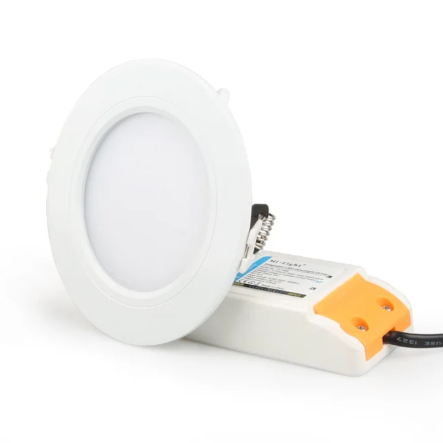 ZINUO mi Light RGB+ с регулируемой яркостью 2,4 г круглый светильник Панель Потолочный светильник из алюминия 6 Вт AC86~ 265 В RGBW светодиодный встраиваемый светильник - Цвет корпуса: 1 Downlight
