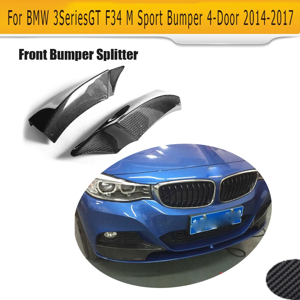 Carbon Fiber front bumper Lip Splitter Spoiler for BMW 3 Series GT F34