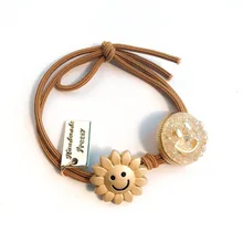 1 ПК заколки для девочек простой лента для волос смайлик свежий аксессуары для волос для взрослых людей G0404