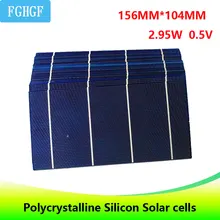 20 40pcs 156 104MM 2 55W Polycrystalline Silicon Solar Cells For Solar Panel DIY use For