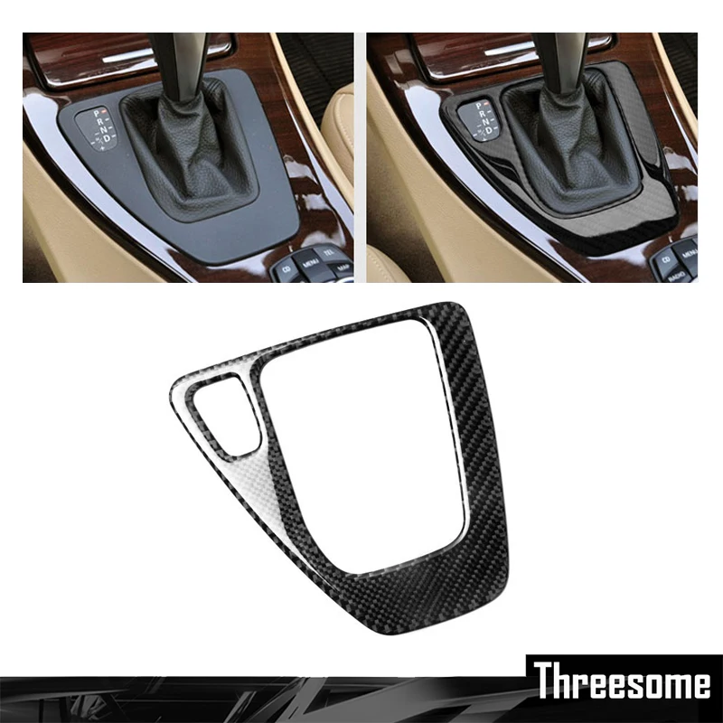 Car Control Gear Shift Panel Carbon Fiber Sticker Decorative Cover Trim Strip For Bmw E90 E92 3 Series 2005-2012 | Автомобили и