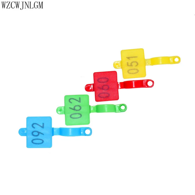 300 шт. внутренний диаметр 16 мм до 20 мм пластиковая открытая Пряжка курица и утка гусь цвет цифровой кольцо для ног птицы разведение оборудование