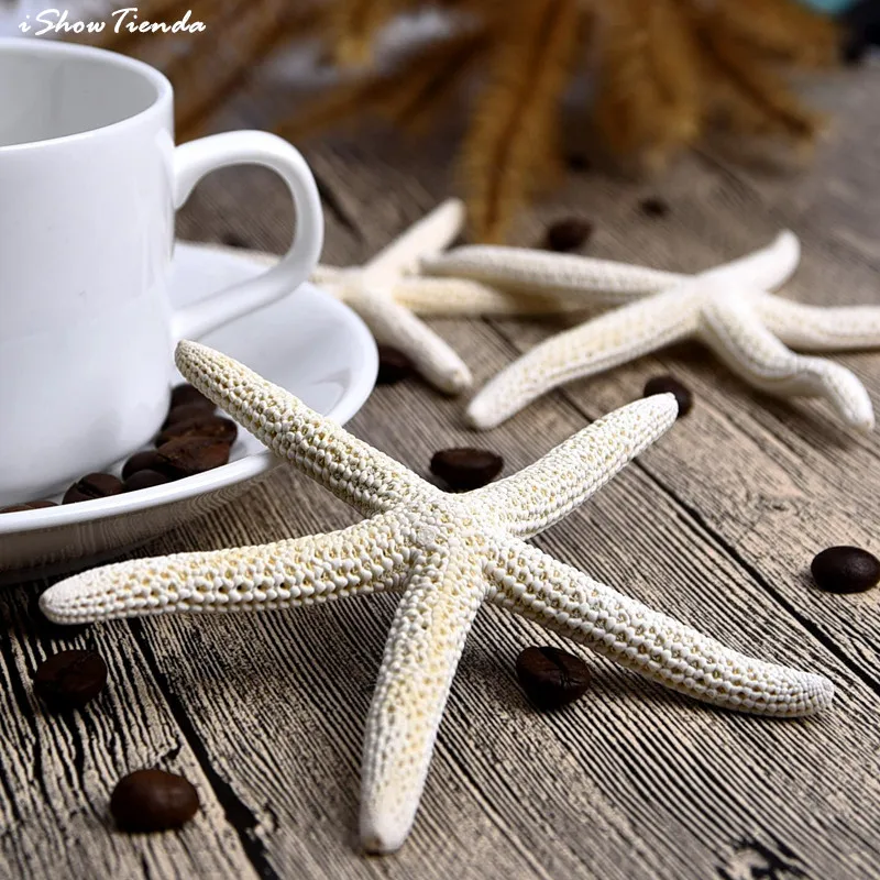 

1pc 10-12cm White Natural Finger Starfish Craft Sea Star Wedding Decor White Sea Star Decor Natural Sea Star DIY Beach Cottage