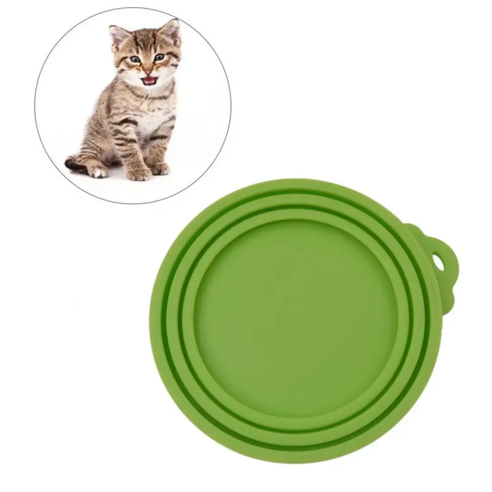 

5 Colors Pet Dog Cat Storage Top Cap Food Can Tin Cover Lid Pet Cat Puppy Food Can Lid Reusable Pet Supplies