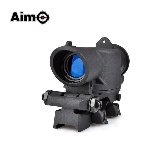 Best price at $101 Cheap Aim O XWXS L85 SUSAT Iron 4x32 Optical Sight Rifle Shotgun Scope Quick Detach for Airsoft Weaver Mount AO3038