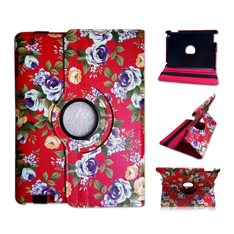 Leather stand case for Ipad pro 9.7inch air3 cover Floral 360 degree rotation flip tablet protective skin shell A1673 A1674 | Компьютеры и