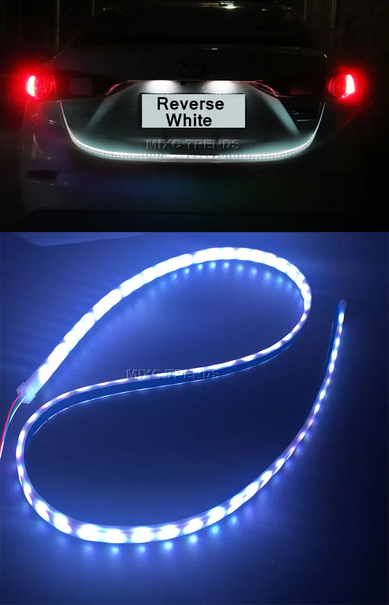 carro tira led cauda transformar tronco luz