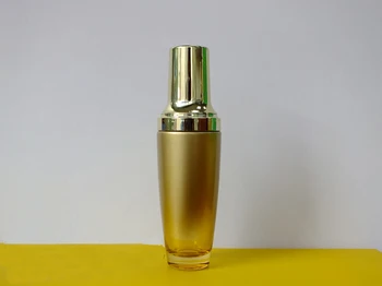 

50ml gold glass bottle with gold pump for lotion/serum/emulsion/foundation containing Cosmetic Packaging