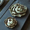 Handmade Jingdezhen incense Zen handmade ceramic back peony lotus flower joss stick incense coil ► Photo 2/5
