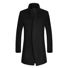 Мужской короткий Тренч, модное шерстяное длинное Мужское пальто, зимнее Мужское пальто, 4 цвета