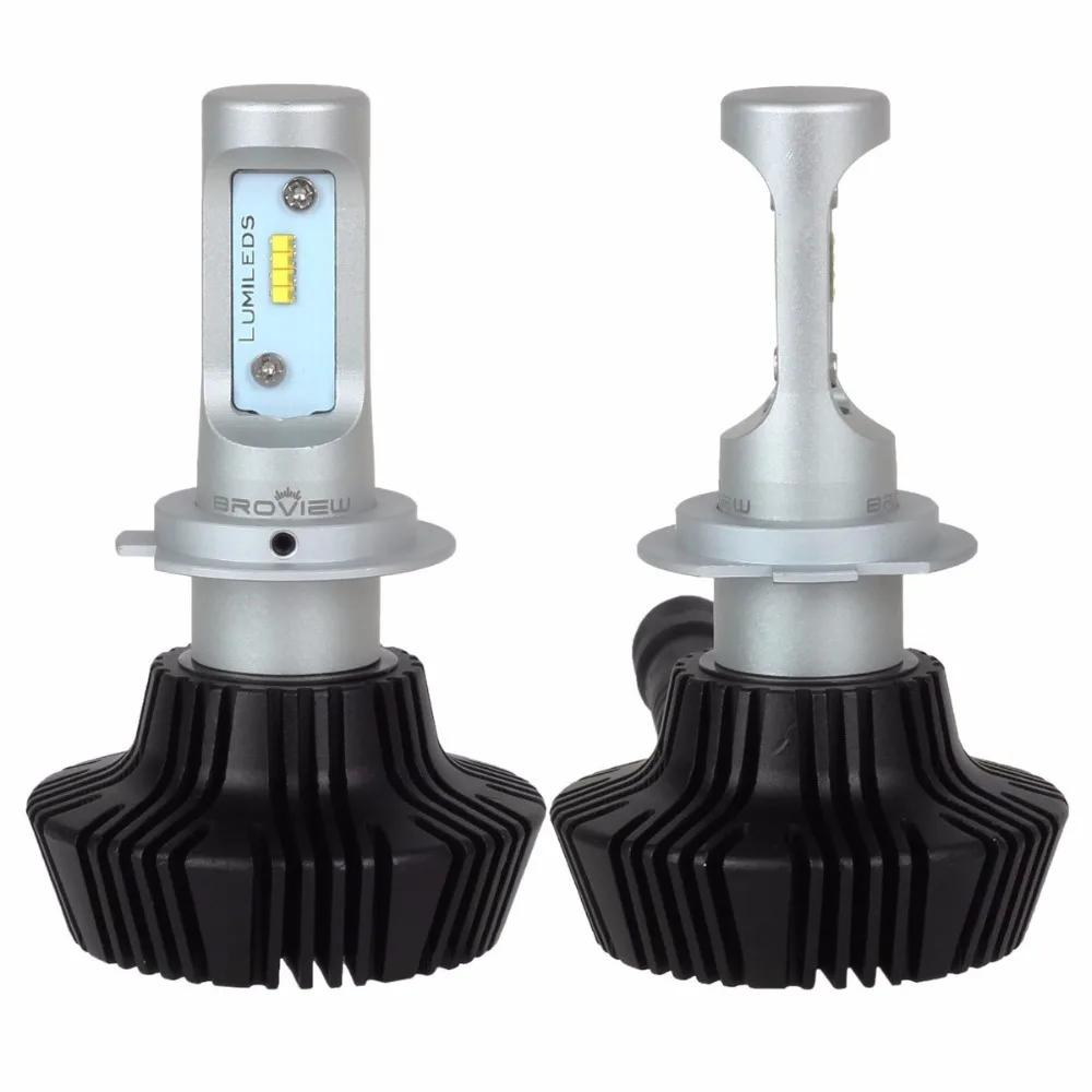 S7 H7 LED Bulb Headlight Conversion Kit 50W 8000Lumen 6500K White Base