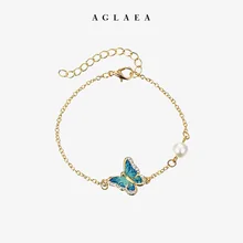 Ethnic Enamel Butterfly Summer Fashion Bracelet Vintage Dazzling Rhinestone Pearl 2019 Trendy Bracelets for Women Ethnic Enamel Butterfly Summer Fashion Bracelet Vintage Dazzling Rhinestone Pearl 2019 Trendy Bracelets for Women