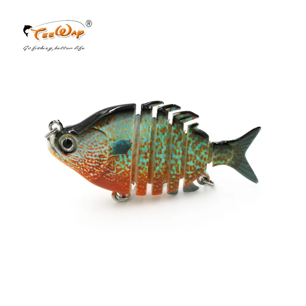 

Lifelike Fishing Lure 6 Segment Swimbait Crankbait Hard Bait Slow 9g 5cm With Fishhooks Fishing Lure Wobblers LD601