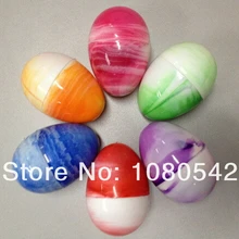Украшение мрамор цвет открытия яичной скорлупы 8X5.5 см большой пасхальное яйцо для подарка 6 шт./лот