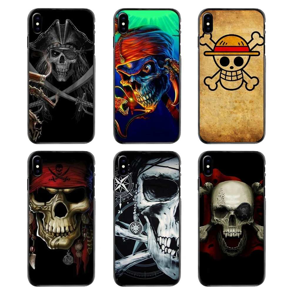 Hard Phone Bag Case For Samsung Galaxy A3 A5 A7 A8 J1 J2 J3 J5 J7 Prime 2015 2016 2017 Under the Black Pirate Skull Flag pirates |