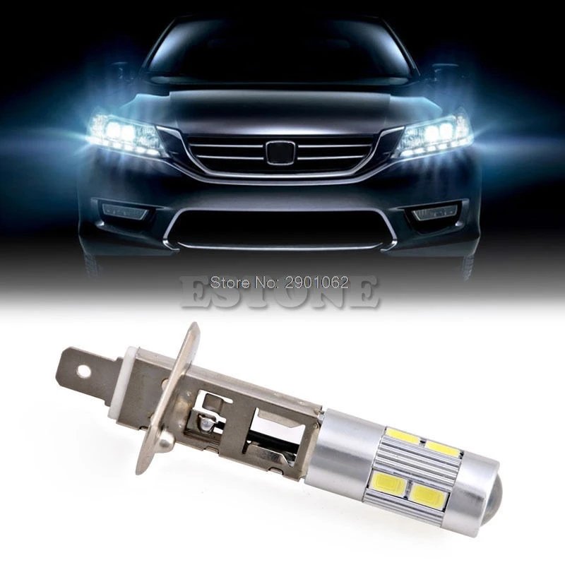 

5630 SMD 10 LED H1 Halogen Car Lamp Fog Driving Light Bulb Headlight DC 12V Drop ship