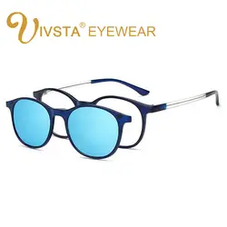 IVSTA клип на солнцезащитные очки Для женщин с магнит крюк зеркало поляризованные очки Для мужчин Оптические Frame розовый рецепт очки