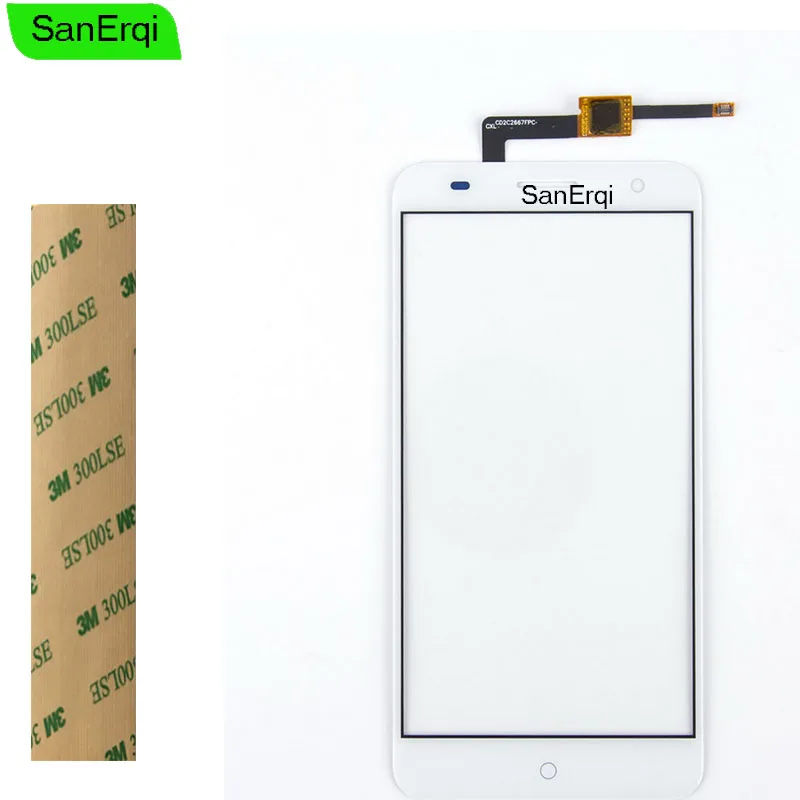 SanErqi 5.2inch For ZTE Blade V7 touch screen Front Glass Digitizer Panel Sensor Lens Replacement for | Мобильные телефоны и