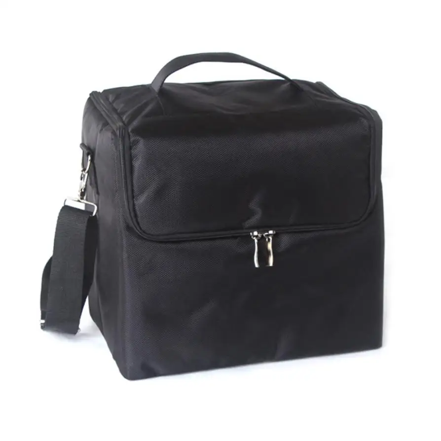 High Quality Professional Makeup Bags high-grade oxford cloth Cosmetics Boxes Portable Shoulder-style 2 Use Women Makeup Bags
