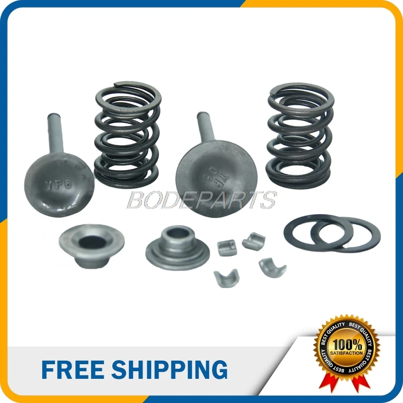 

140cc Motorcycle Valves With Spring Pedestal Lock Clip For Yinxiang 140cc Foot Start Electric Start Dirt Pit Bike Free Shipping