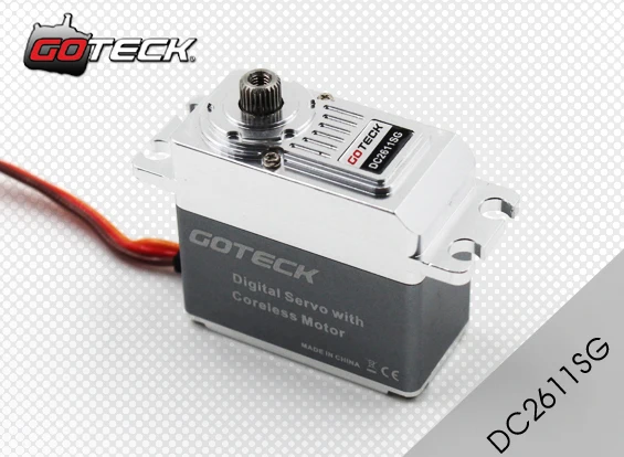 Goteck Стандартный цифровой coreless dc Серводвигатель DC2611SG с 20/20kg-cm для модели