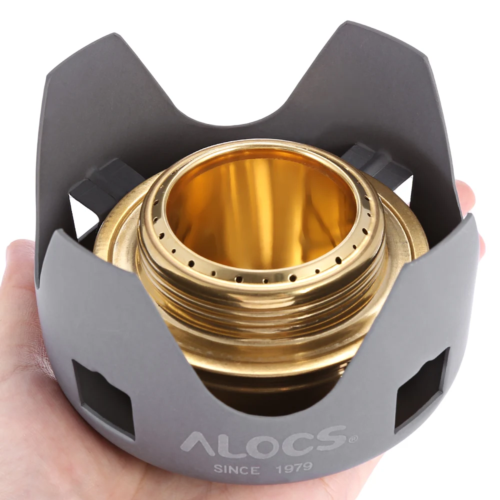 Spirituskocher ALOCS tragbare Mini Ultra-leicht Geist-Brenner Spirituskoc Q3W2 Spirituskocher ALOCS tragbare Mini Ultra-leicht Geist-Brenner Spirituskoc Q3W2