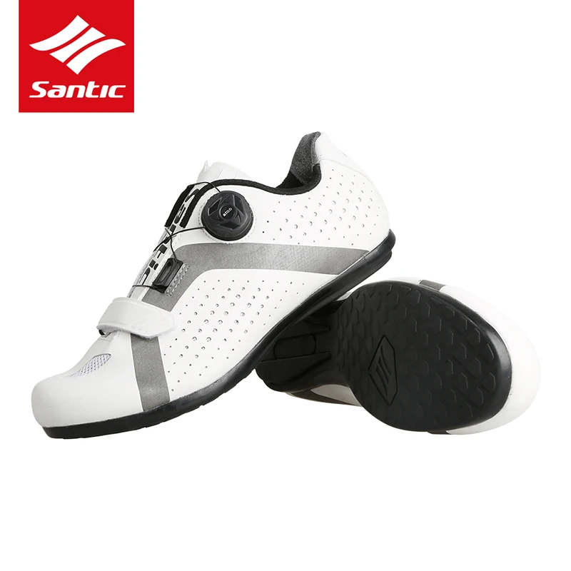 SANTIC велосипедный велосипед велосипедная обувь кроссовки дышащий для занятий спортом на улице профессиональная дорожная велосипедная обувь нескользящее не блокировочное устройство