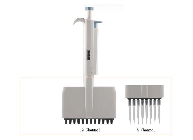 Ручная регулировка 8 12 каналов Многоканальная пипетка микропипетка